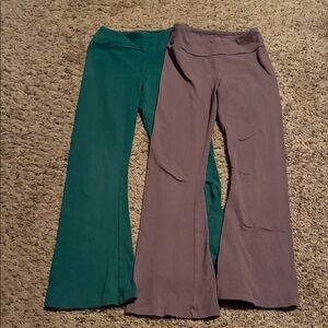 Cat & Jack Kids Flare Pants - Teal and Lavender